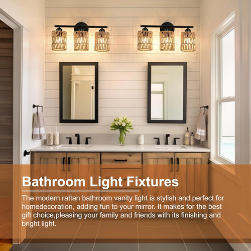 Orbit Woven Rope Vanity Light