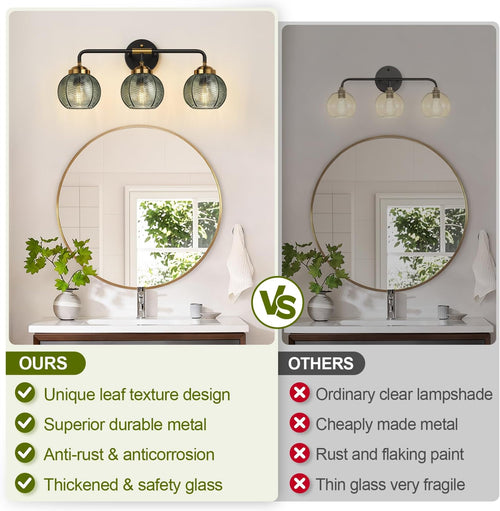 Lumen Smoked Glass Vanity Light