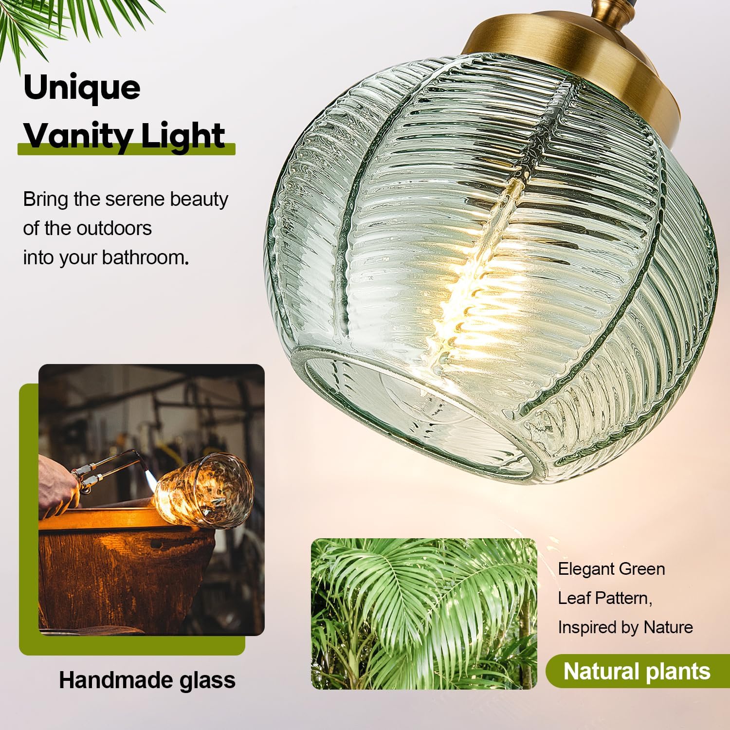 Lumen Smoked Glass Vanity Light
