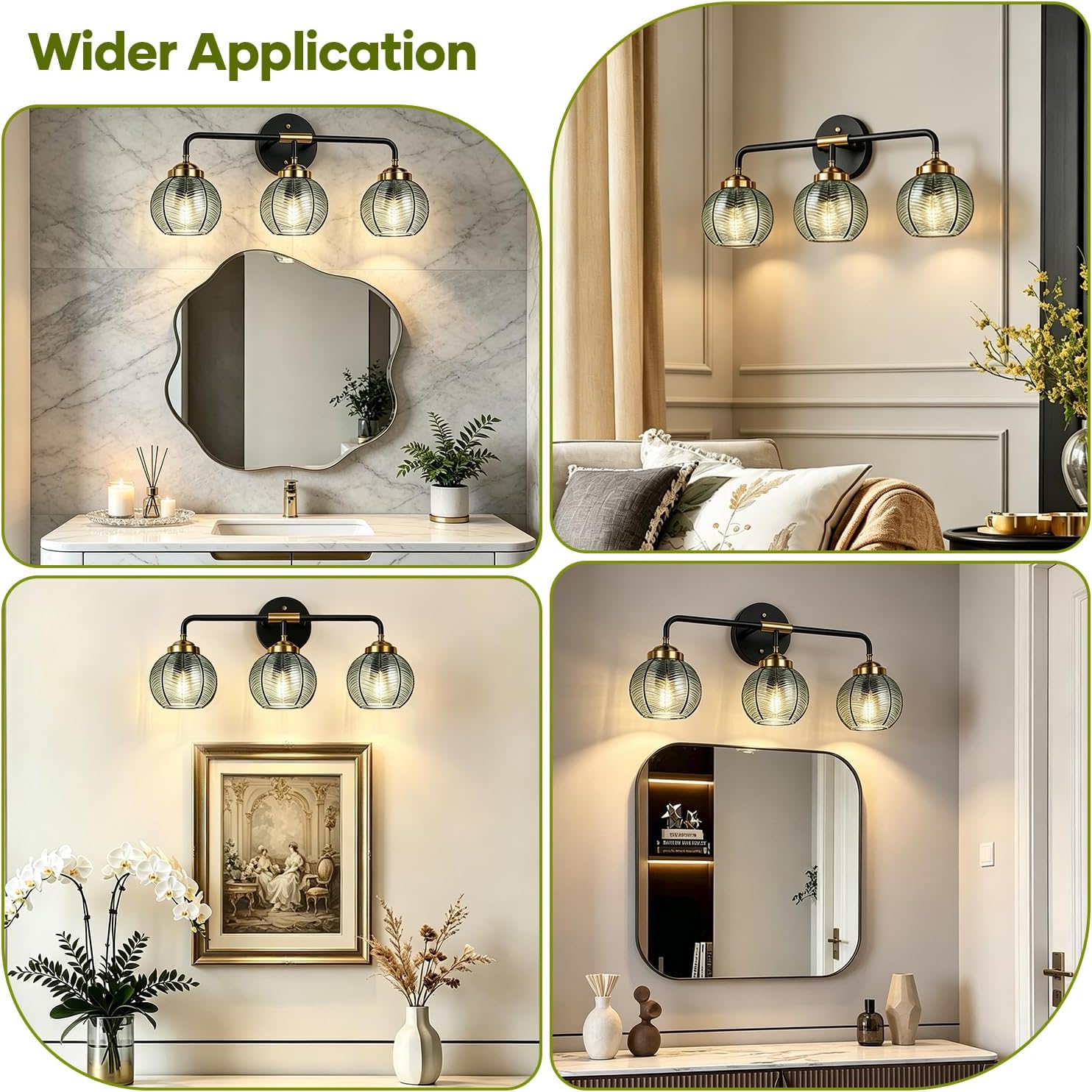 Lumen Smoked Glass Vanity Light
