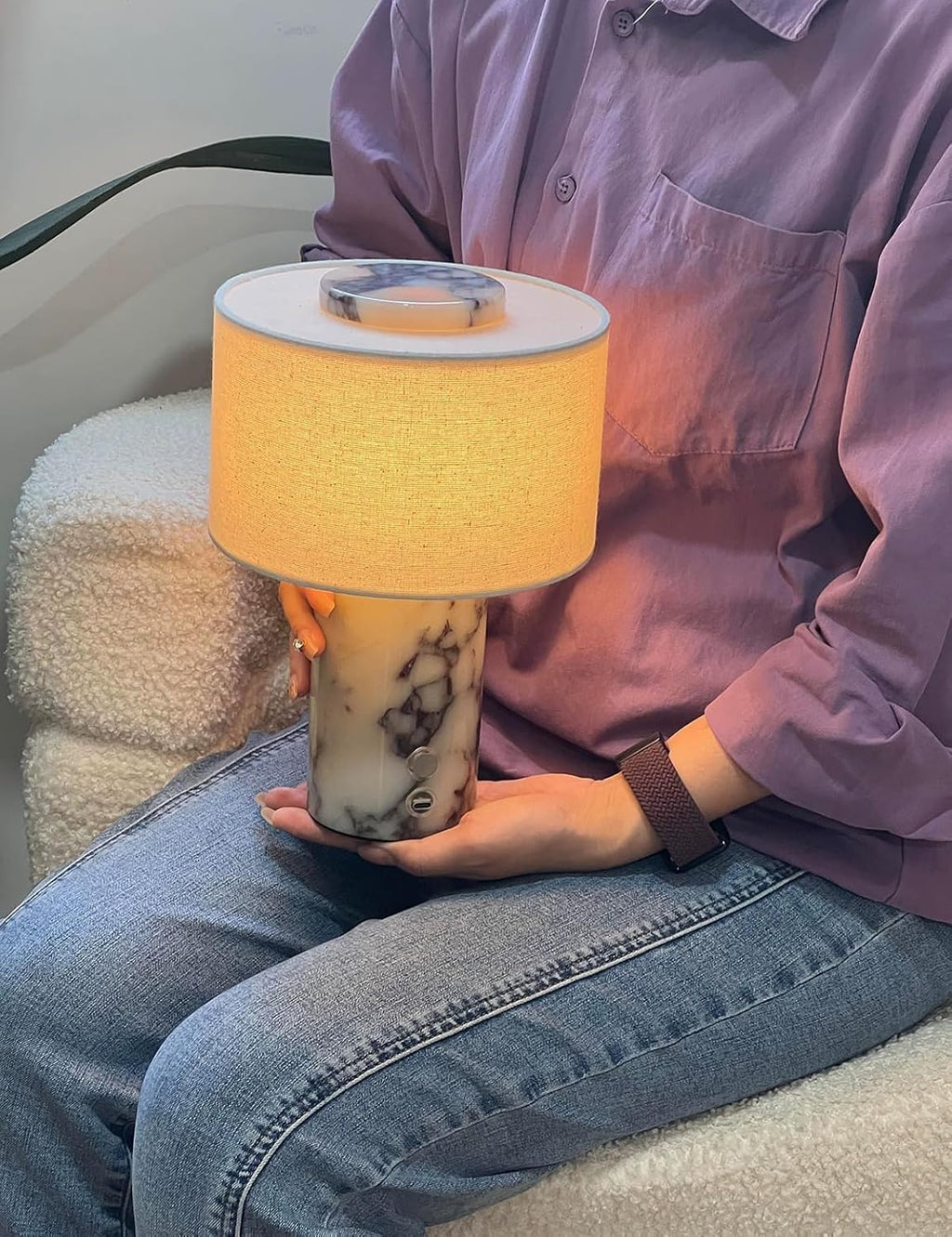 Ember Marble Table Lamp